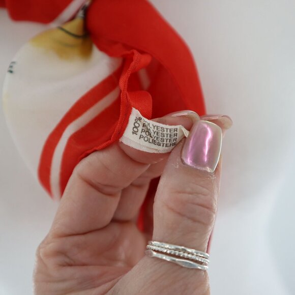 Paris Scarf Red Classic Career Versatile Travel Casual Everyday Weekend Office - Picture 5 of 11